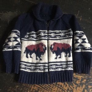 Gap toddler boys buffalo zip sweater